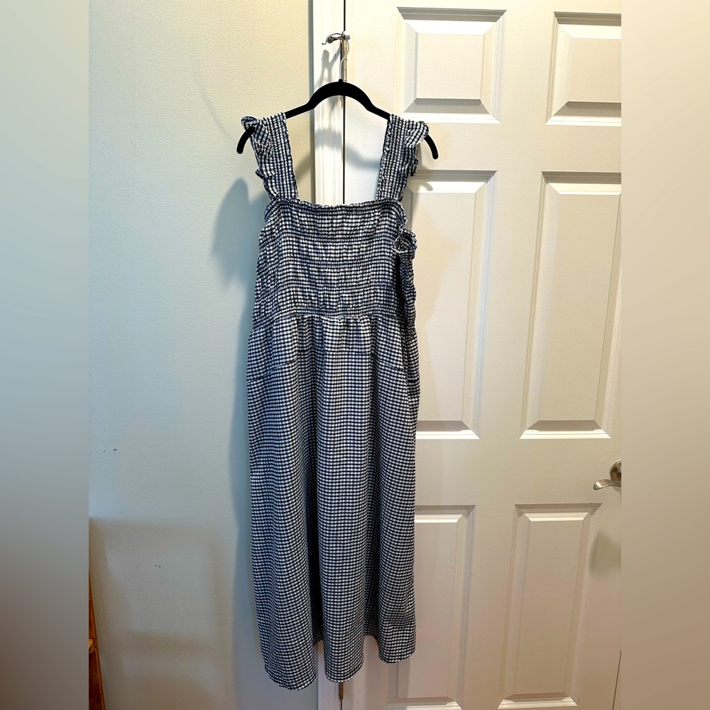 Fit & Flare Gingham Midi Dress